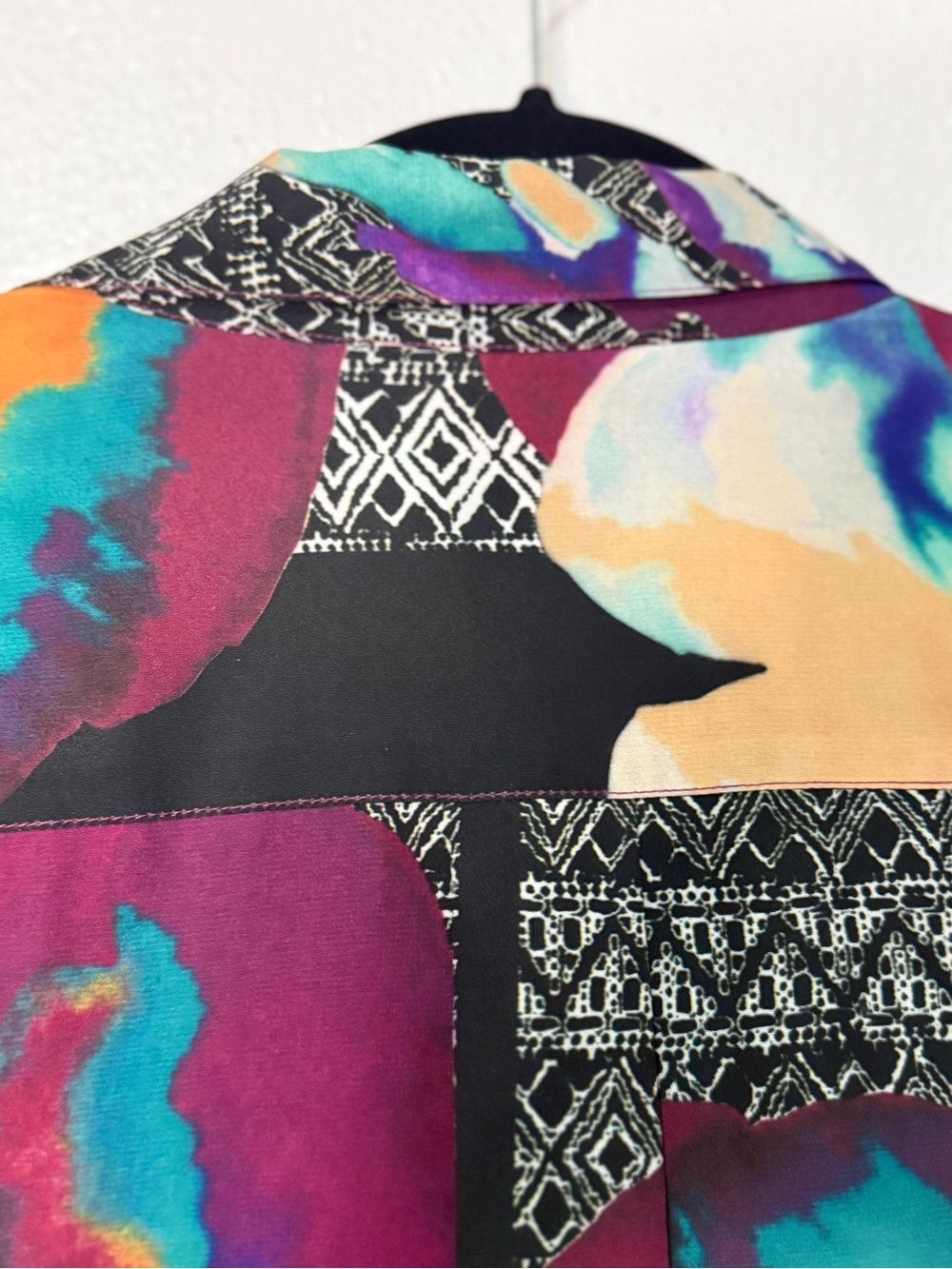 Antonio Melani Vibrant Floral Button-Front Tunic Dress. Sz 10. - Picture 7 of 10